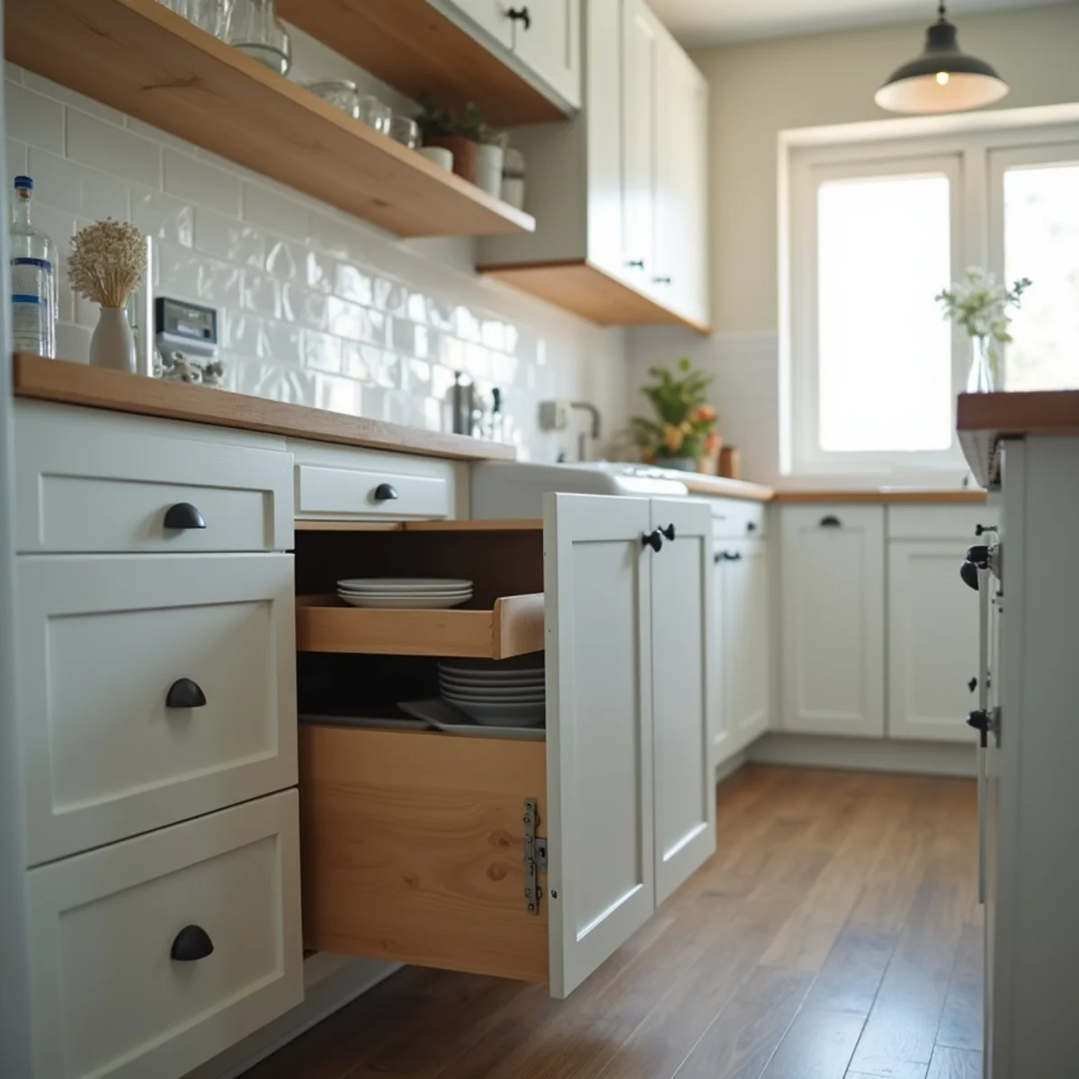 Kitchen vanity doors opened wide during polar vortex allowing home heat into pipes